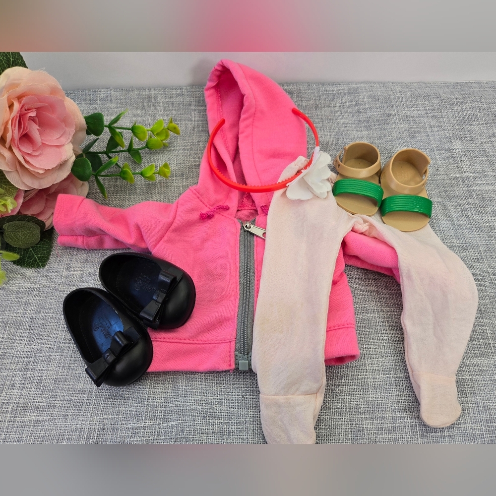 Our Generation Dolls Clothing Set, Summer Pink Outfit, With Shoes